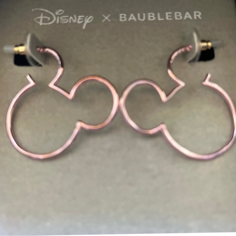 Baublebar Pink Mickey earrings